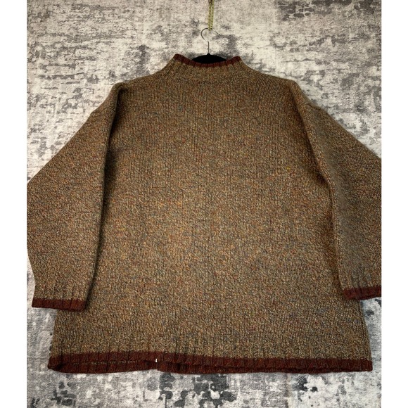 Eddie Bauer Men's Crewneck Sweater - Brown and Red - Picture 6 of 8